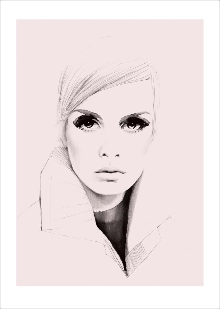 Magdaty Magdaty - Twiggy Pink Poster