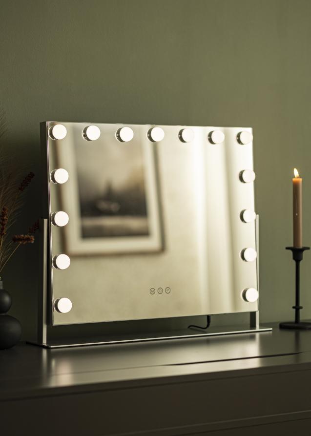 KAILA KAILA Make-up spiegel Soft Corner LED Zilver 60x52 cm