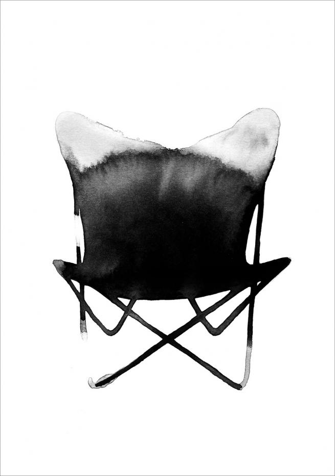 Magdaty Magdaty - Fladdermus / Butterfly chair Poster