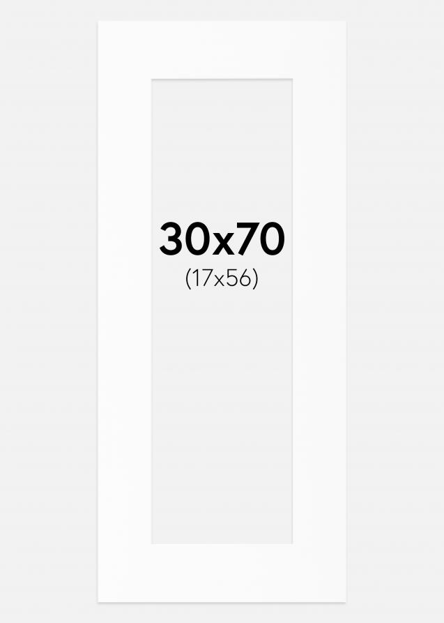 Artlink Passe-partout Wit Standaard (Witte kern) 30x70 cm (17x56)