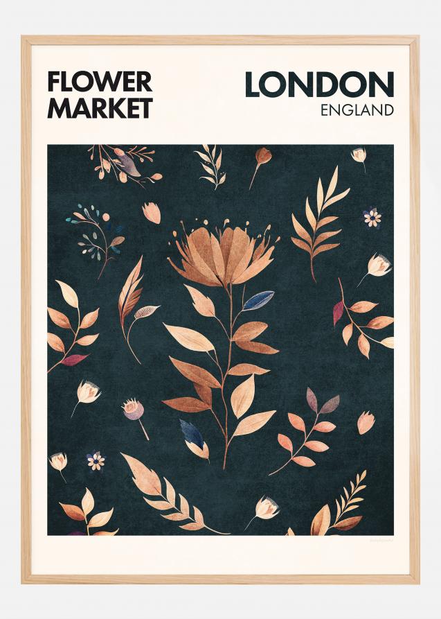 Bildverkstad Flower Market - London Poster