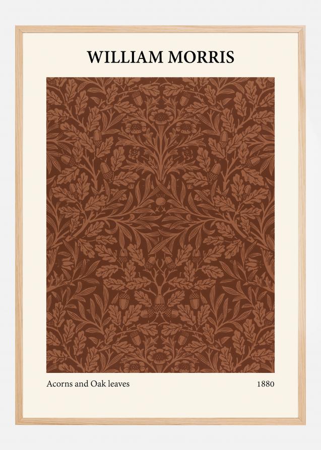 Bildverkstad William Morris - Acorns and oak leaves Poster