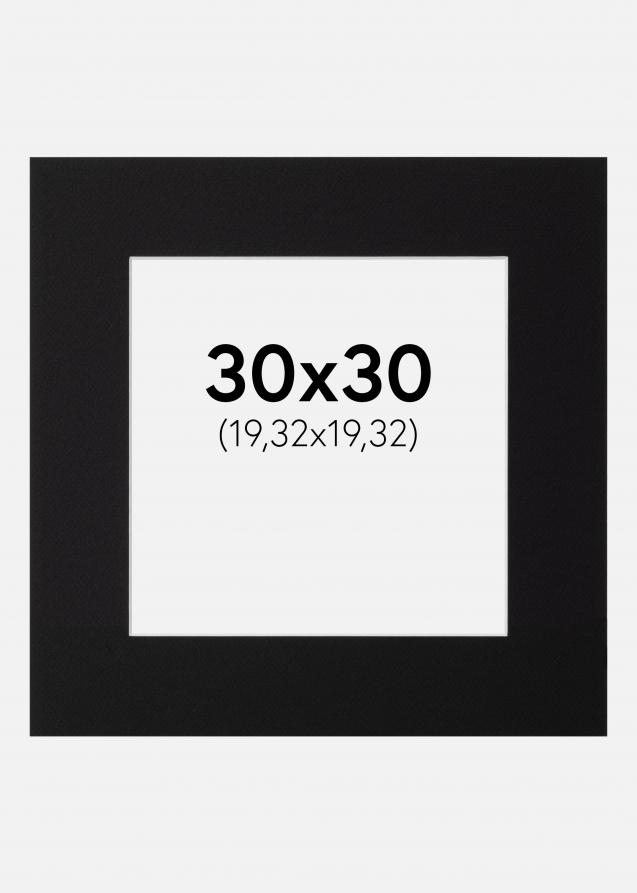 Artlink Passe-partout Zwart Standaard (Witte Kern) 30x30 cm (19,32x19,32)
