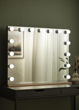 KAILA KAILA Make-up spiegel Hollywood Edge 15 E27 Rosgoud 100x80 cm