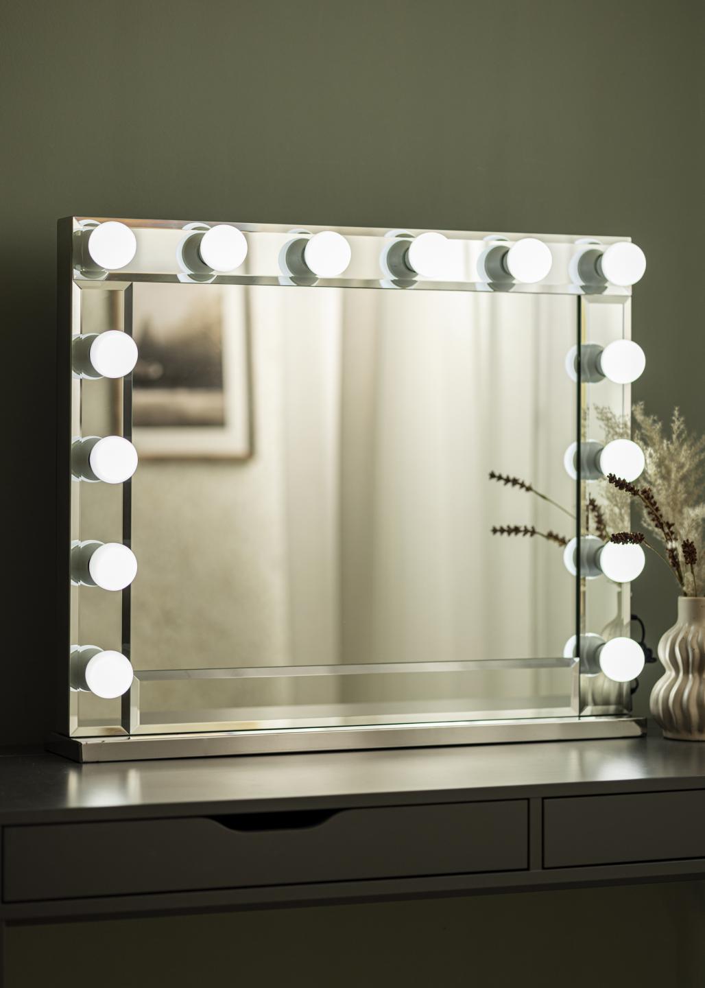 Koop KAILA Make-up spiegel Hollywood 14 Wit 60x80 cm hier