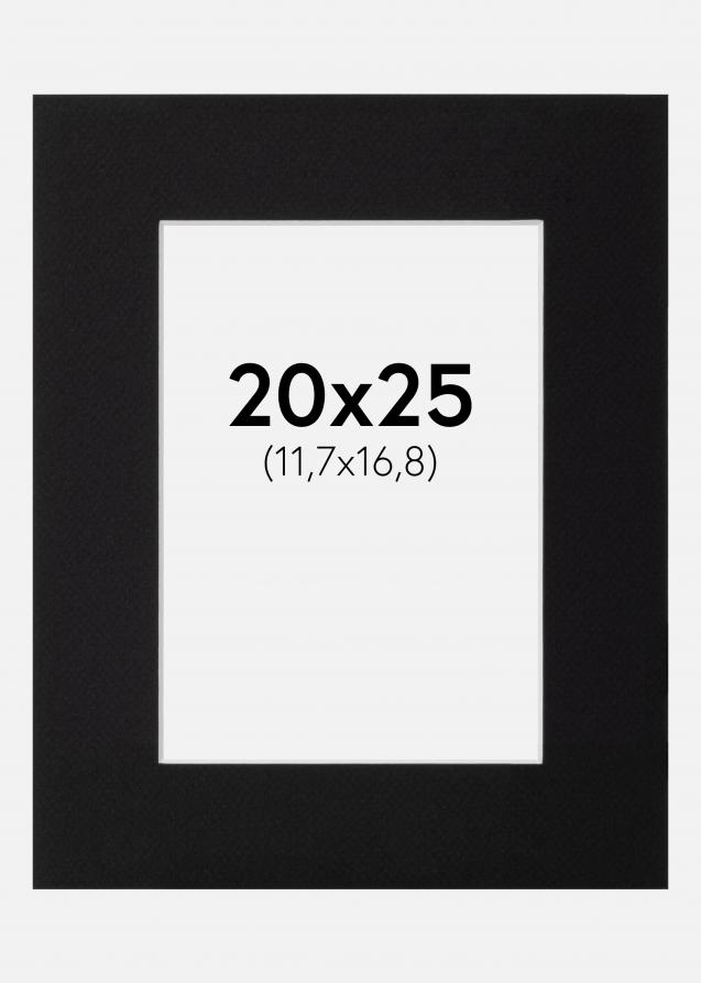 Artlink Passe-partout Zwart Standaard (Witte Kern) 20x25 cm (11,7x16,8)