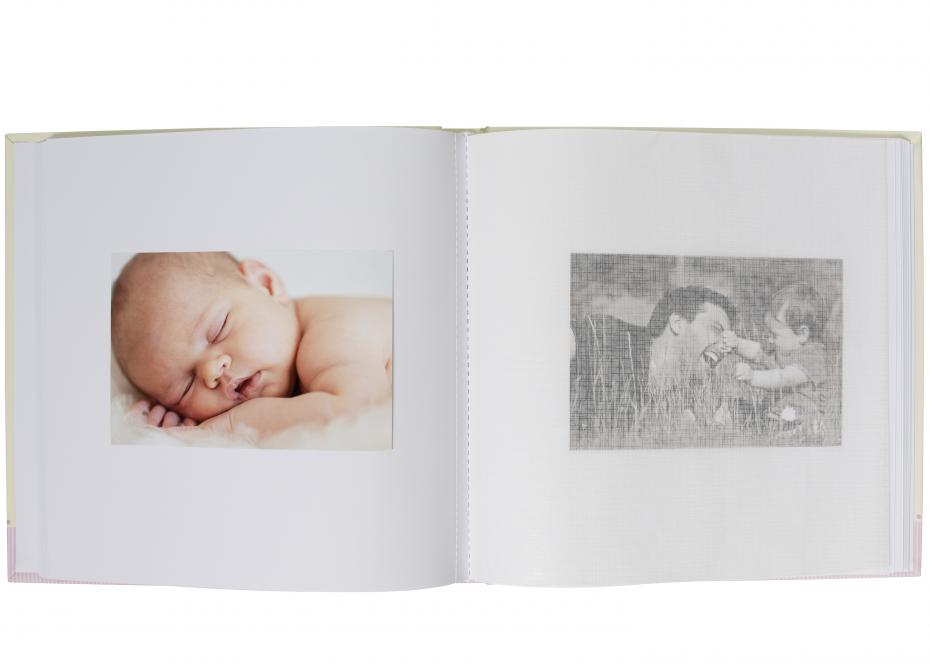 ZEP Babyalbum Alison Blauw 24x24 cm (40 Witte zijden / 20 Bladen)