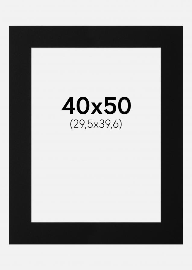 Artlink Passe-partout Zwart Standaard (Witte Kern) 40x50 cm (29,5x39,6)
