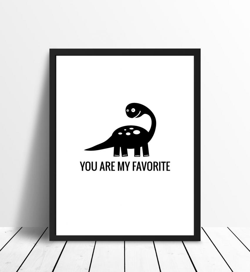 Bildverkstad Dino Favorite Poster