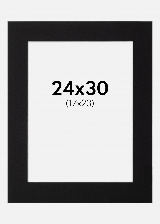 Galleri 1 Passe-partout Canson Zwart (Witte kern) 24x30 cm (17x23)