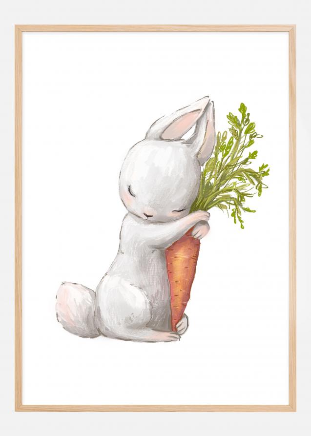 Bildverkstad Rabbit Carrot Poster