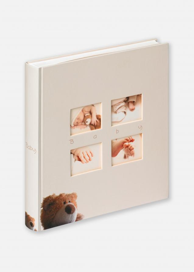 Walther Classic Bear Kinderalbum Crème - 28x30,5 cm (60 Witte zijden / 30 bladen)