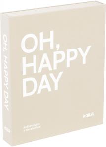KAILA KAILA OH HAPPY DAY Grey - Coffee Table Photo Album (60 Zwarte pagina's)