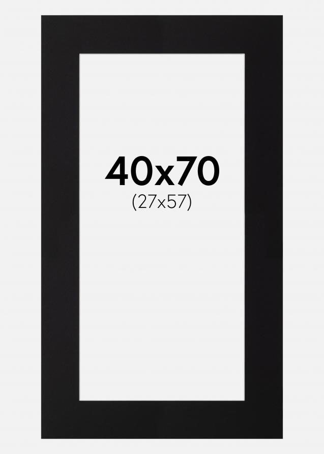 Artlink Passe-partout Zwart Standaard (Witte Kern) 40x70 cm (27x57)