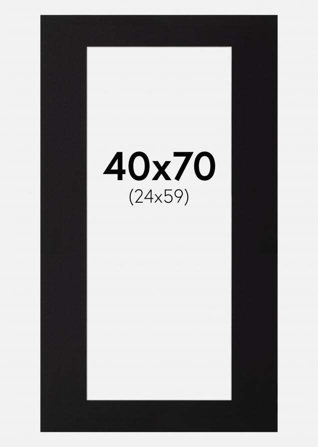 Artlink Passe-partout Zwart Standaard (Witte Kern) 40x70 cm (24x59)
