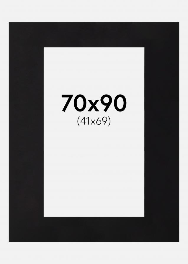 Galleri 1 Passe-partout Canson Zwart (Witte kern) 50x80 cm (41x69)