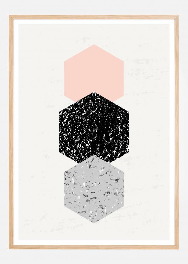 Bildverkstad Abstract Hexagons Poster