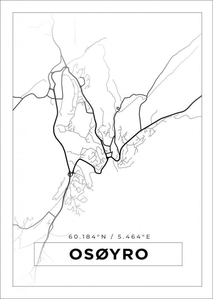 Bildverkstad Map - Osyro - White Poster