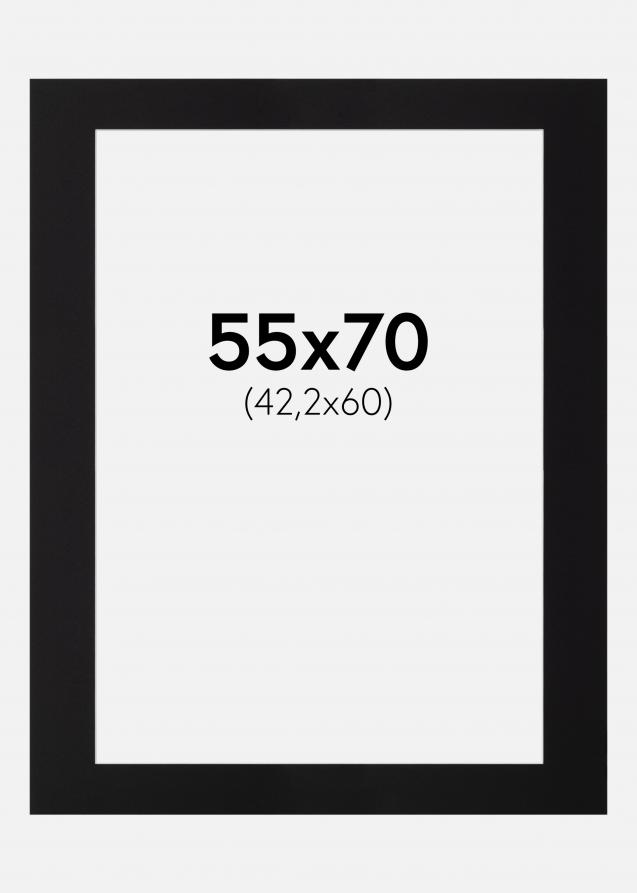 Artlink Passe-partout Zwart Standaard (Witte Kern) 55x70 cm (42,2x60)