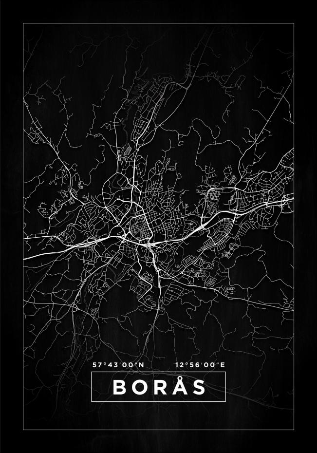 Bildverkstad Map - Bors - Black Poster