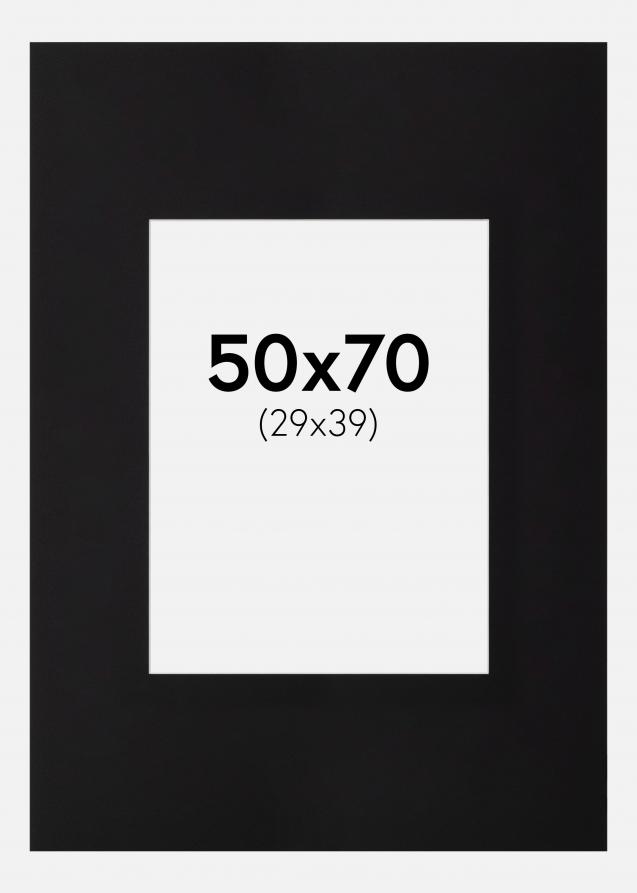 Galleri 1 Passe-partout XL Zwart Witte Kern) 50x70 cm (29x39)