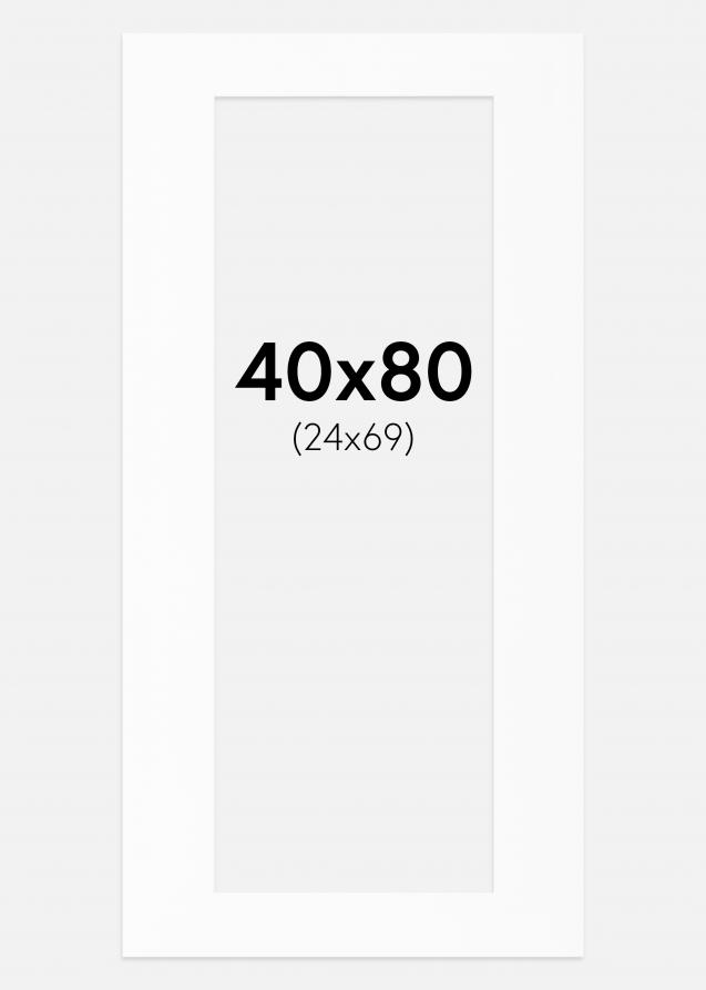 Artlink Passe-partout Wit Standaard (Witte kern) 40x80 cm (24x69)