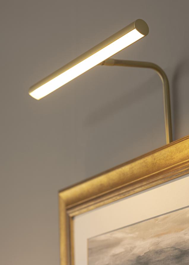 Texa Design Artist LED 30 cm voor lijstbreedte 60-80 cm schilderijverlichting - Messing