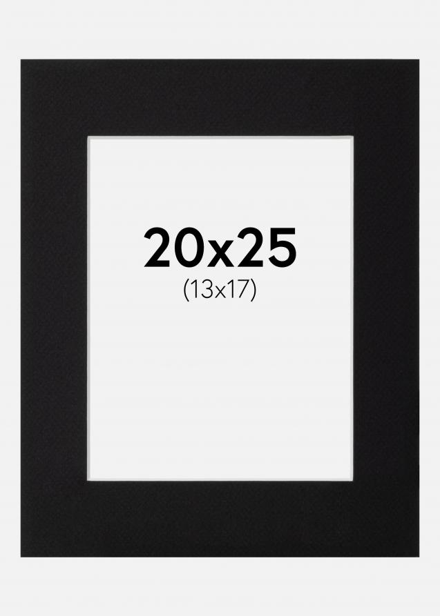 Artlink Passe-partout Zwart Standaard (Witte Kern) 20x25 cm (13x17)