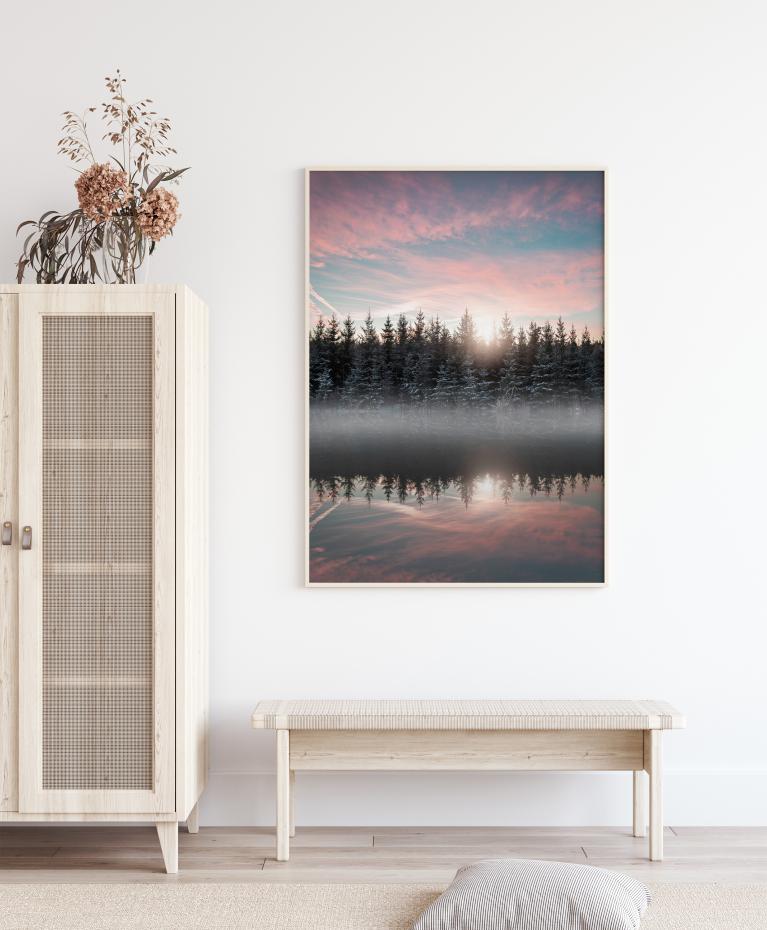 Bildverkstad Small Lake In The Forest Poster