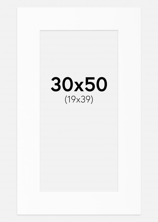 Artlink Passe-partout Wit Standard (Witte kern) 30x50 cm (19x39)