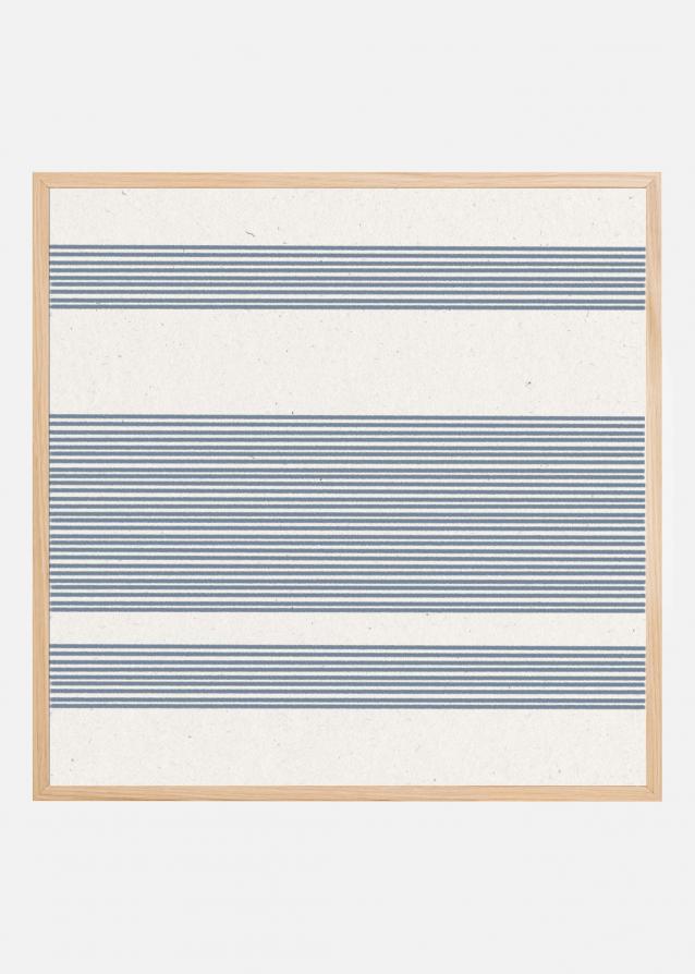 Bildverkstad Simple Blue Lines Pattern Poster