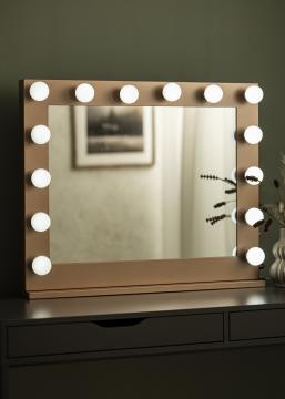 KAILA KAILA Make-up spiegel Hollywood 14 E27 Rosgoud 80x65 cm