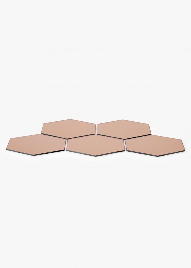 KAILA KAILA Spiegel Hexagon Rose Gold 18x21 cm - 5-pack