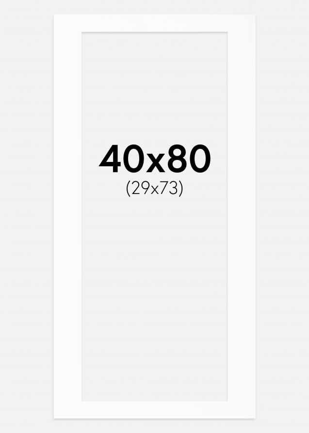 Artlink Passe-partout Wit Standaard (Witte kern) 40x80 cm (29x73)