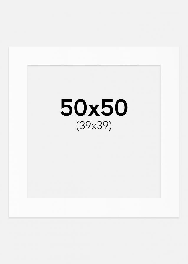 Artlink Passe-partout Wit Standaard (Witte kern) 50x50 cm (39x39)