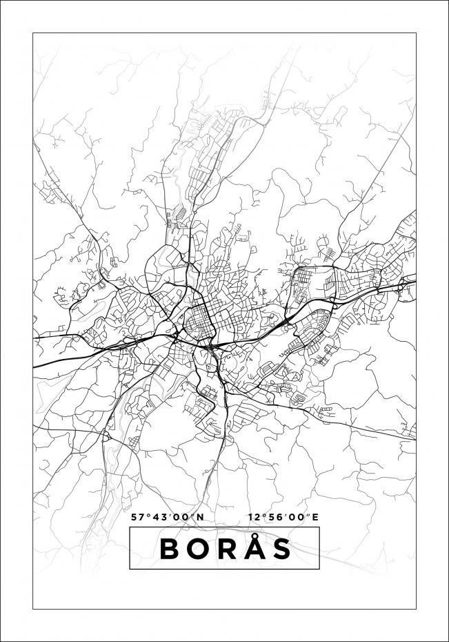 Bildverkstad Map - Bors - White Poster