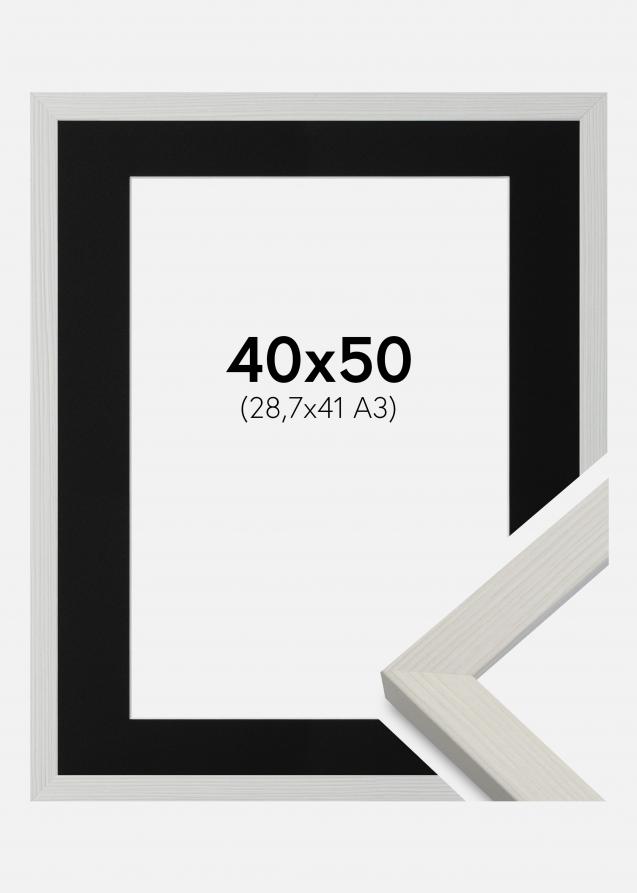 Artlink Passe-partout Zwart Standaard (Witte kern) 40x50 cm (28,7x41 - A3)