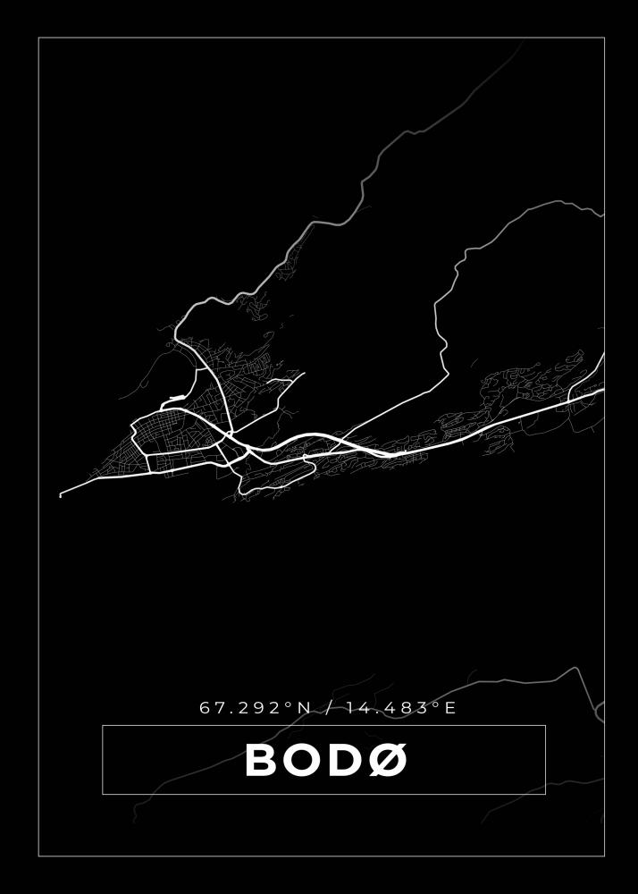Bildverkstad Map - Bod - Black Poster