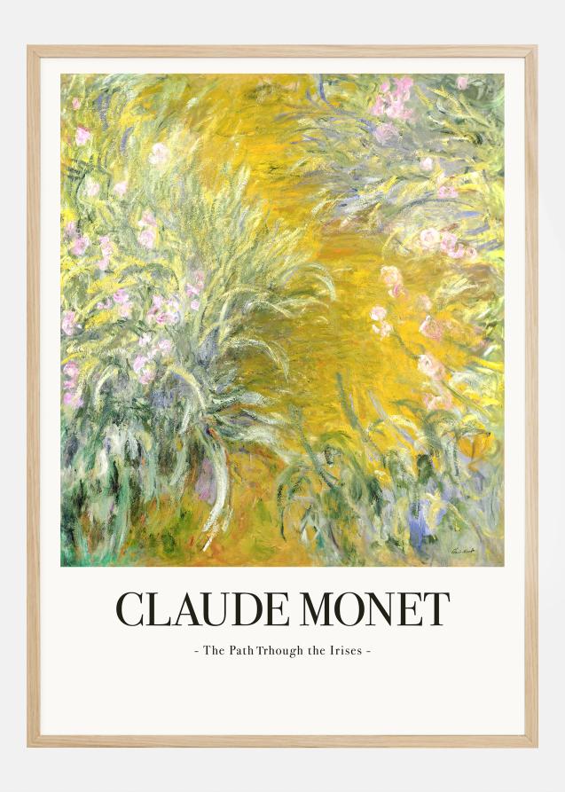 Bildverkstad Claude Monet -The Path Through The Irises Poster