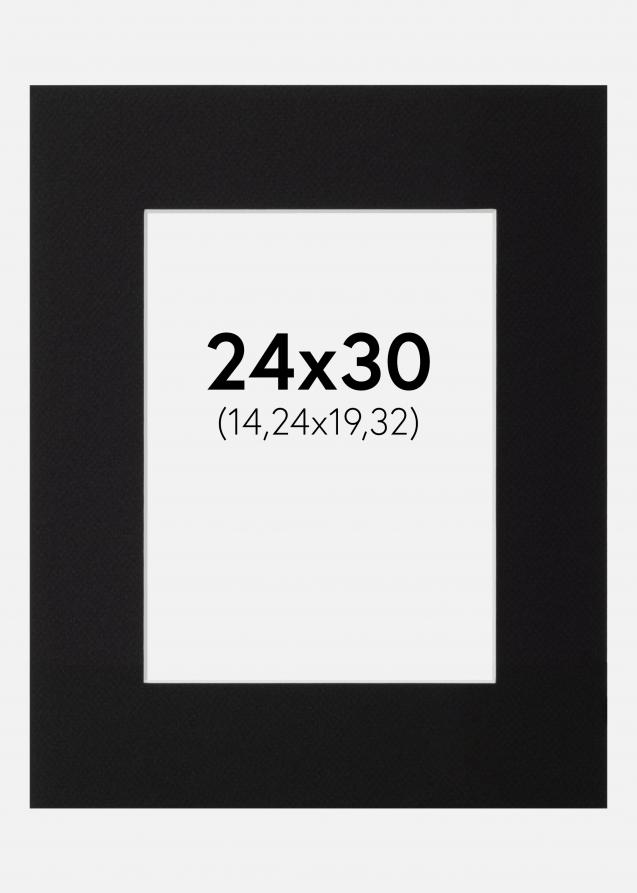 Artlink Passe-partout Zwart Standaard (Witte Kern) 24x30 cm (14,24x19,32)