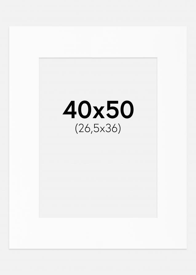 Artlink Passe-partout Wit Standaard (Witte kern) 40x50 cm (26,5x36)