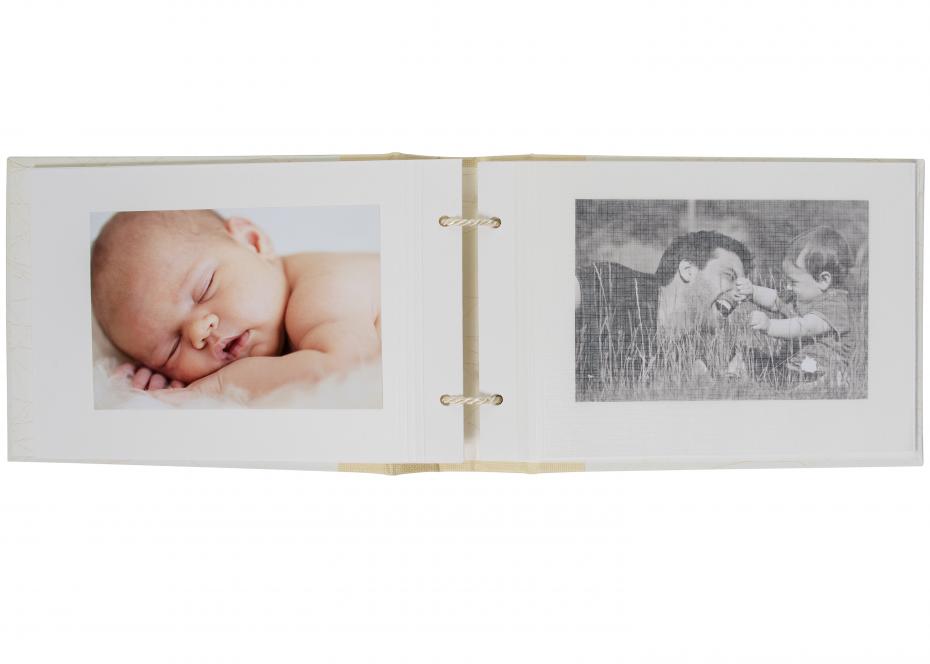 Walther Babyalbum Bambini Crme - 23,5x16 cm (40 Witte zijden / 20 bladen)