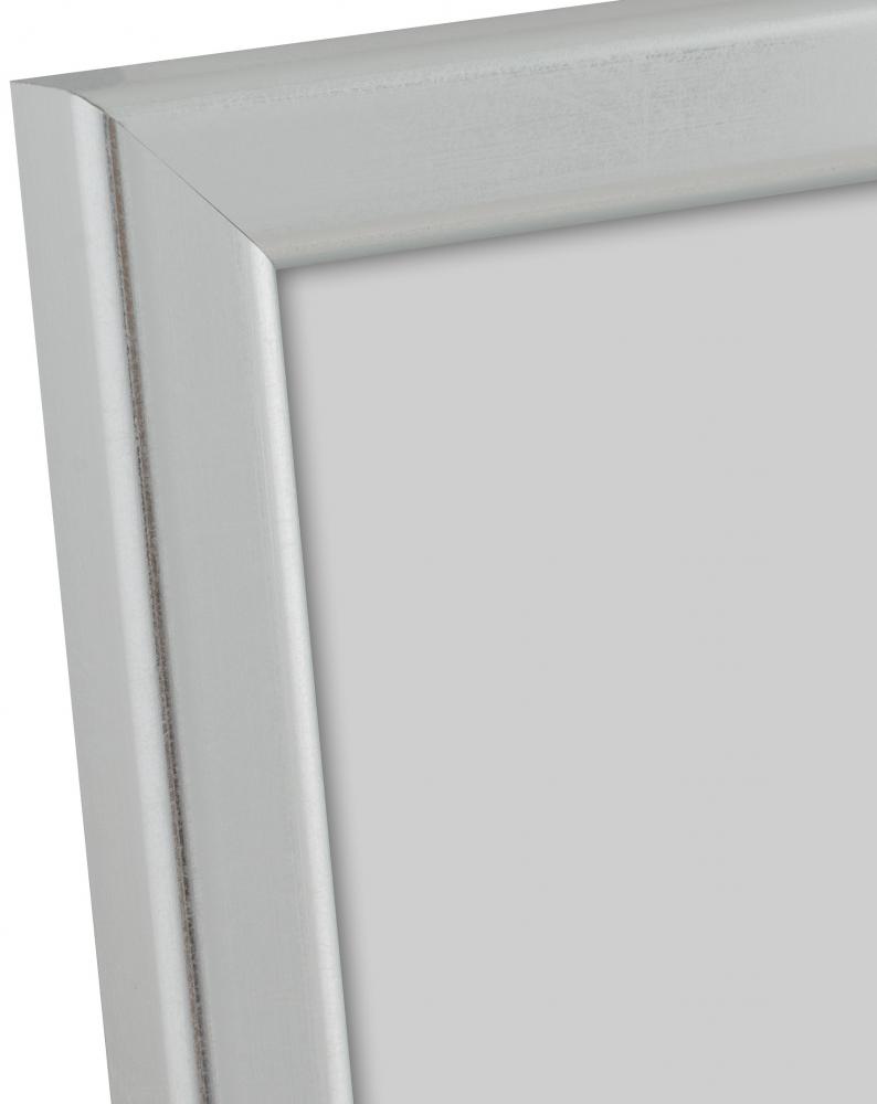 HHC Distribution Kader Slim Mat Ontspiegeld Glas Zilver 18x18 cm