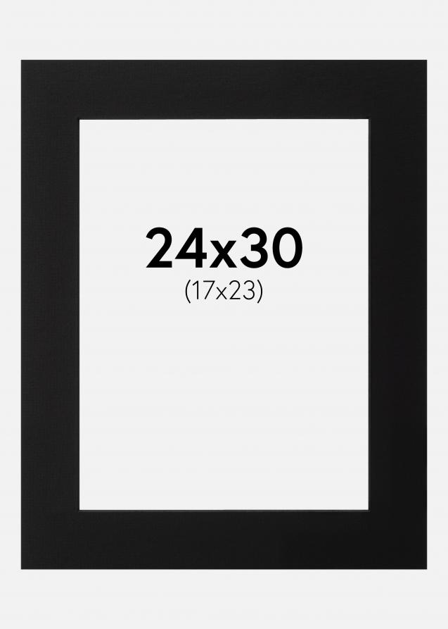 Galleri 1 Passe-partout Zwart (Zwarte kern) 24x30 cm (17x23)