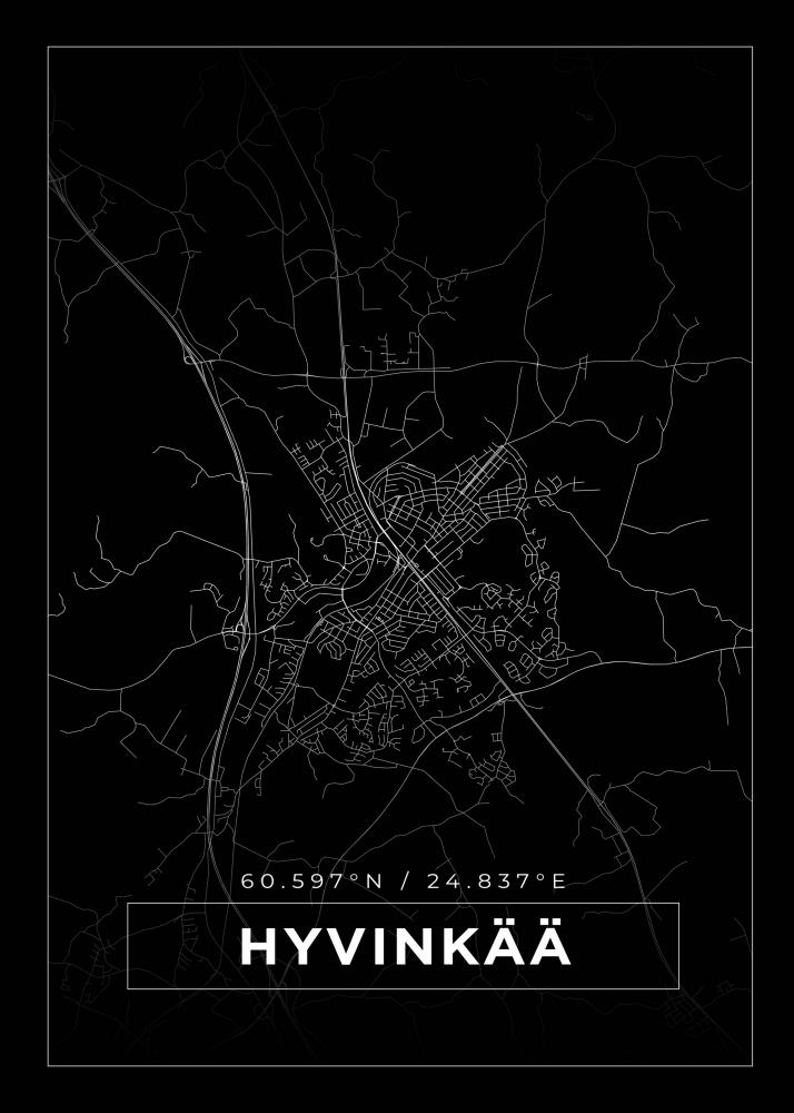 Bildverkstad Map - Hyvink - Black Poster