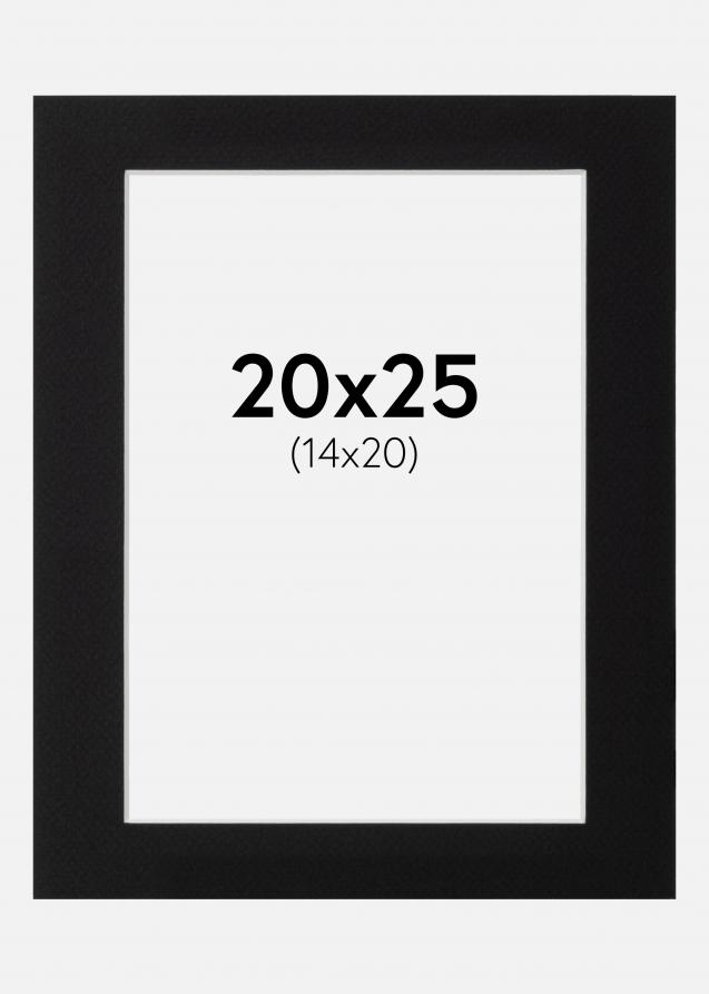 Galleri 1 Passe-partout Canson Zwart (Witte kern) 20x25 cm (14x20)