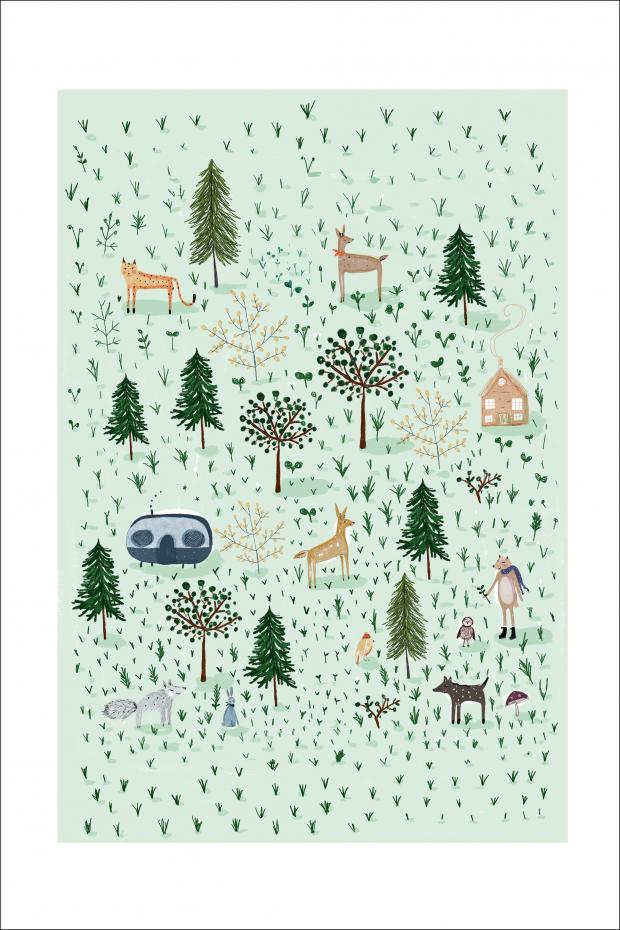 Bildverkstad Tiny Forest Poster
