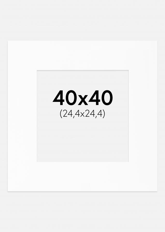 Artlink Passe-partout Wit Standard (Witte kern) 40x40 cm (24,4x24,4)