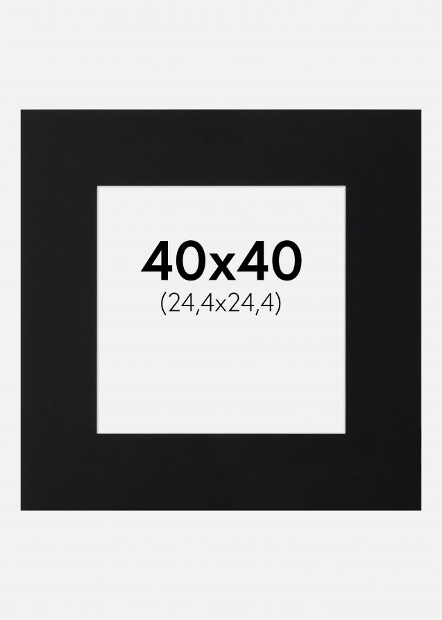 Artlink Passe-partout Zwart Standaard (Witte Kern) 40x40 cm (24,4x24,4)