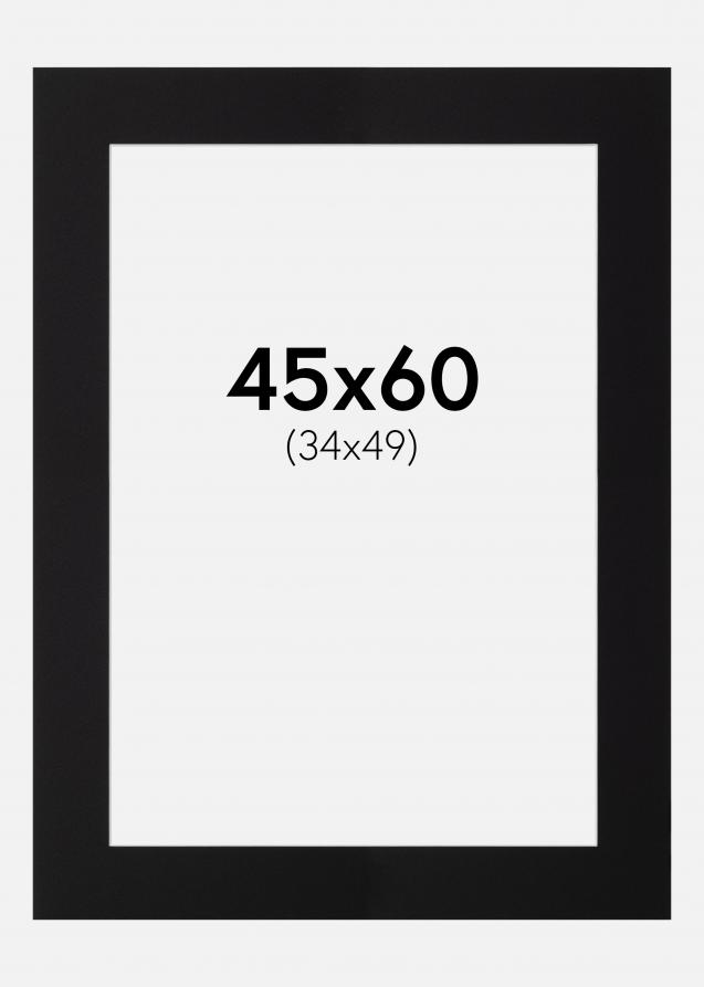 Artlink Passe-partout Zwart Standaard (Witte Kern) 45x60 cm (34x49)